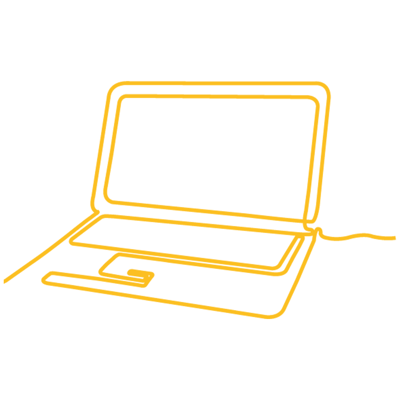 Laptop icon for technology & saas industry recruiting